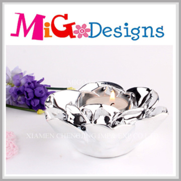 Elegant Flower Shaped Ceramic Wedding Candle Holder